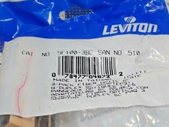 LEVITON 5F-100-3BC SAN 510 FIBER OPTIC PLATE W/DUPLEX SC ADAPTER NEW