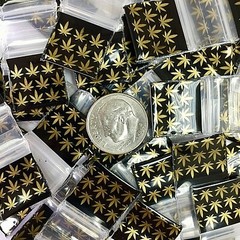 BaggiesSince1987- MINI ZipSeal DESIGNBAGS 1000PCS GREEN STAR SILVER, 👀Details🔽