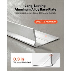 Uimoso 14 ft Aluminum Alloy Concrete Screed Blade for Leveling Surfaces
