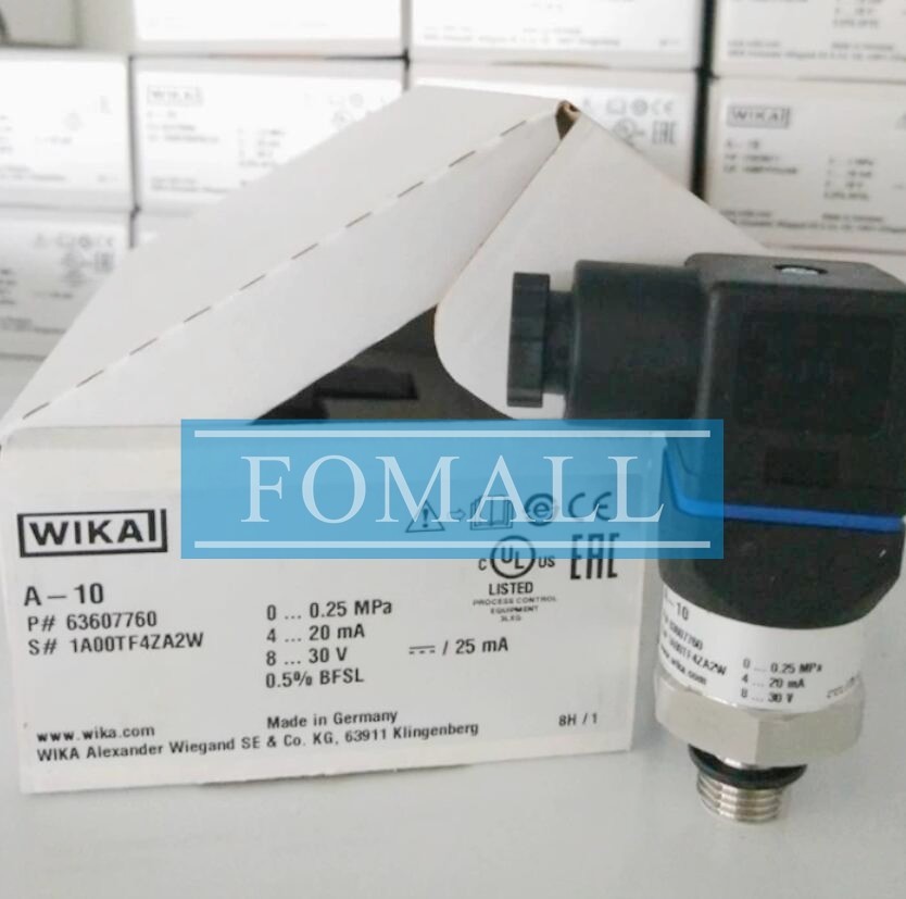 1pc New pressure sensor A-10 0-0.25MPa=0-2.5bar