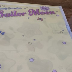 Vintage Anime 1990s SAILOR MOON clear document file folder Bandai Namco