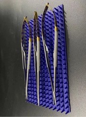 Lot of 3 Hu-Friedy Castroviejo Needle Holder Round Handle 18cm (7′) NH5024SIM