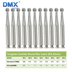 Round Carbide Burs for Slow Speed Latch RA (Choose Your Size & Qty) 22mm 26mm A