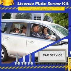 Car License Plate Screws Tornillos para Placas De Carro Tag Screws 200