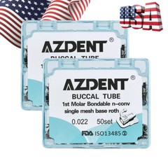 Dental Orthodontic Bondable Buccal Tube 1st Molar Roth.022 Mesh Base Non-convert