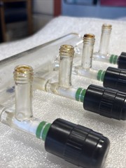 Lab Society Glass Valve PTFE Manifold 4-way GL-14 & GL-18 Laboratory Chemglass
