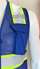 Two Tone High Visibility Reflective Royal Blue Safety Vest (X-Small-5XL)
