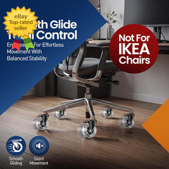 Office Chair Wheels Set of 5 – 3 Inch Roller Blade Wheels Office Chairs