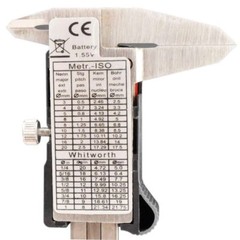 Digital Electronic Gauge Stainless Steel Vernier Caliper 100mm 4″ Inch Micromete