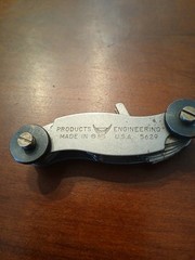 Products Engineering USA No. 5617 MM Screw Pitch Thread Gauge Gage 16 size 5429