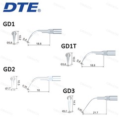 Woodpecker DTE Dental Ultrasonic Scaler Tips GD-Series Fit SATELEC ACTEON NSK
