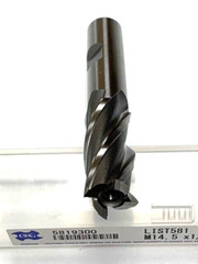 14.50 mm 4 FLUTE SINGLE END COBALT END MILL 1/2″ SHANK OSG 5819300
