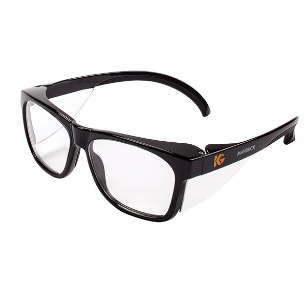 Maverick™ Eyewear, Black Frame, Clear Anti-Fog Lens, 1/Each 49309