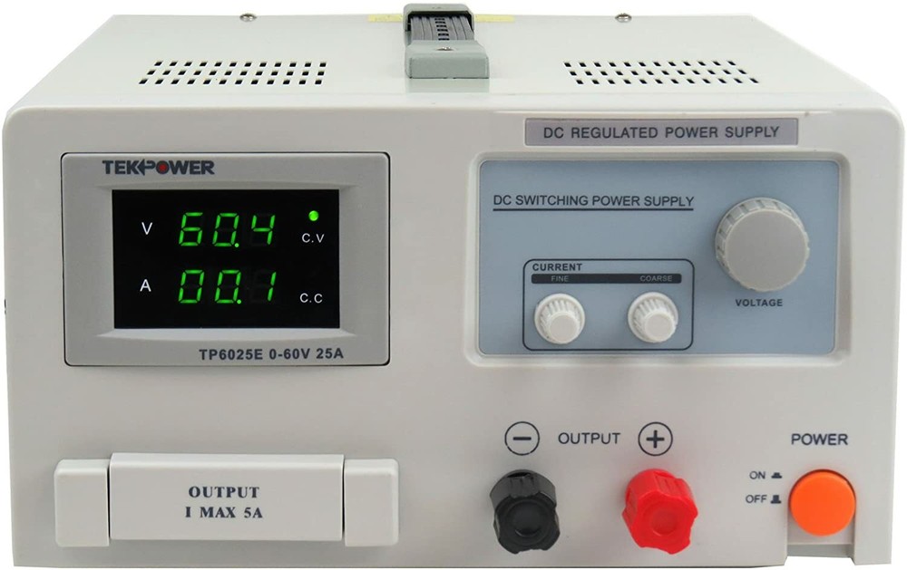 TekPower TP6025E DC Adjustable Switching Power Supply 60V 25A Digital Display