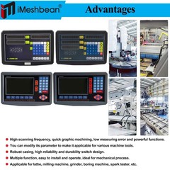 2/3 Axis Digital Readout DRO TTL Linear Glass Scale Encoder CNC Milling Lathe US