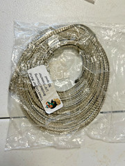 Flat Tinned Copper Metal Braided Sleeving Wire, 1/4 ” Diameter 50′