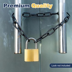 Gate Chain Lock 34″ x 3mm Dia Alloy Steel Hanging Chain Black