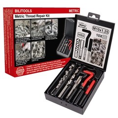 BILITOOLS M3x0.5 Helicoil Thread Repair Kit Metric HSS Drill