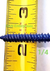 Concrete Masonry HEX Head 1/4x 1-1/4″ to 6″ Anchor Screw, Blue,Tapcon, Bulk