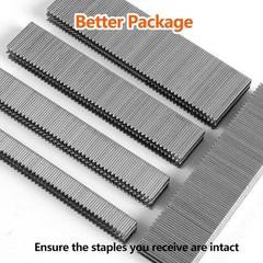 2000-Count 18 Gauge 1/4 Inch Narrow Crown Staples (1/2″+3/4″+1″+1-1/4″+1-1/2″),