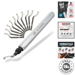 Heavy-Duty Deburring Tool for Metal, PVC & 3D Printed Edges – 11 Blades