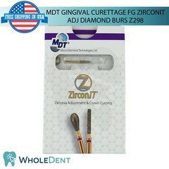 Dental MDT FG ZirconIT ADJ Gingival Curettage Z298 Diamond Adjustment Burs