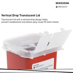 McKesson Prevent Sharps Container 0.25 gal. Vertical Entry