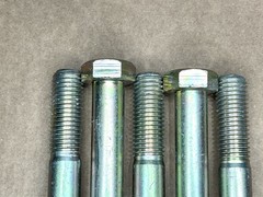 3/4-10 X 12” Hex Head Cap Screws Grade 8 Steel Zinc Yellow Plated Coarse Thread
