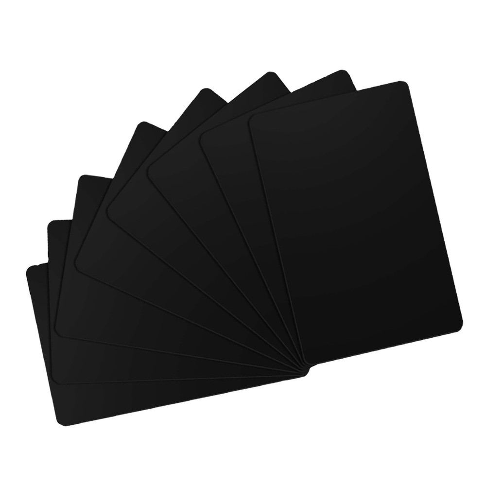 20 Pack Premium Blank CR80 30Mil CR8030 Graphic Quality Black PVC Plastic Cards
