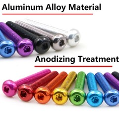 M3 M4 M5 M6 Aluminum Dome Head Socket Button Screws Hex Allen Bolts Coloured