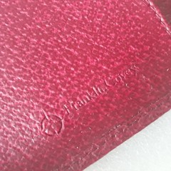 Franklin Covey ~ Ruby Genuine Leather Small Folio Organizer Cover ~ 6″ x 5″ ~New