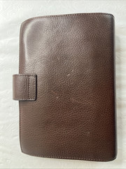 Gillio Firenze Compagna Personal 30mm Dark Brown Italian Leather Planner
