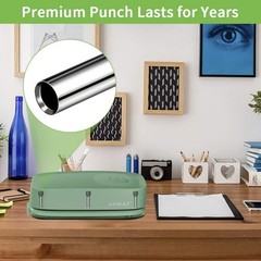 Electric 3 Hole Punch, Effortless 20-Sheet Capacity – AC or Battery Powered