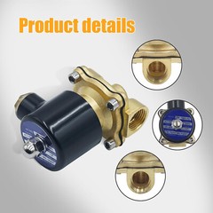 1/2″ PT AC 110V Electric Solenoid Valve Brass Water Air Gas 2W-160-15 US STOCK
