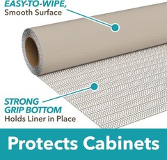 Smooth Top EasyLiner for Cabinets & Drawers, Easy to Install, Shelf Paper & Draw