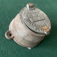Vintage Buffalo NIAGARA Oil Meter, Gallons, Cast Iron, New York, USA