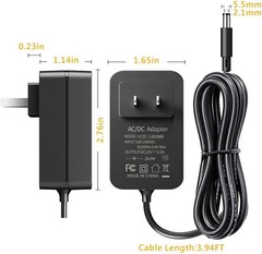 Brand New 12V 2A Power Supply with AC to DC Conversion and Multiple Compatibl…