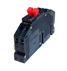 Type RC38AL Zinsco or GTE Sylvania 2-Pole 20A Thin Circuit Breaker (Black)
