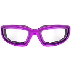 Birdz Eyewear Oriole A/F Padded Sunglasses Purple & Pink Frames w/ Clear Lenses