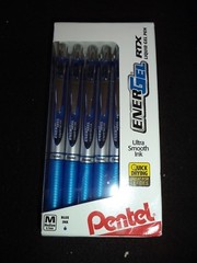 12 Pentel ENERGEL RTX Liquid Gel Pens BLUE M X1070 0.7mm FREE SHIP 072512259429