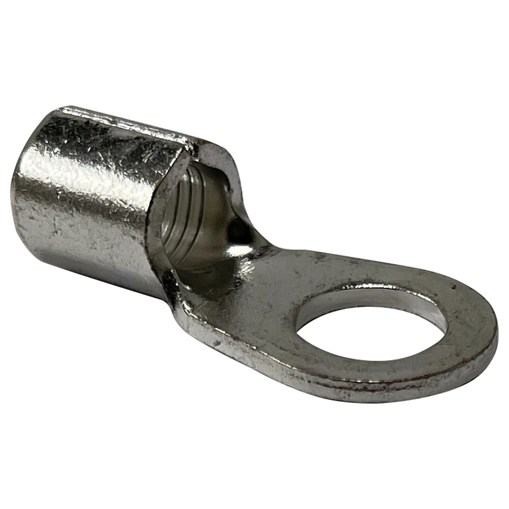 (25) Non-Insulated 4 Gauge 3/8″ Ring Terminal Uninsulated Wire Connector – USA