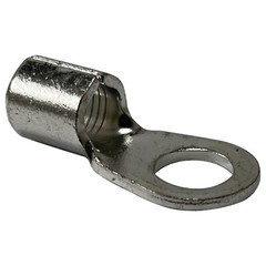 (25) Non-Insulated 4 Gauge 3/8″ Ring Terminal Uninsulated Wire Connector – USA
