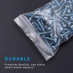 400 Small Plastic Bags Mini Baggies 4 Assorted Sizes Jewelry Clear Zip Seal Pill