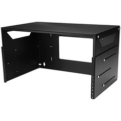 Startech.Com 2-Post 4U Open Frame Wall Mount Network Rack Built-In Shelf Wall