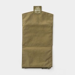 Traveler’s Company TO&FRO Passport Size Zipper Case Olive Japan KITE Fabric