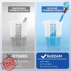 Suzzam Silicone Resin Mixer Paddles 4-Piece Epoxy