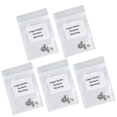 AZDENT Dental Orthodontic Lingual Buttons Bondable Round Base Ceramic /Metal