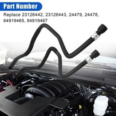 Heater Hose Inlet Outlet Set Fits Silverado Sierra 1500 2500 Replacement Kit