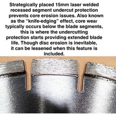 18” x .160 Diamond Blade Medium Bond for Reinforced Concrete 13-35hp Rated