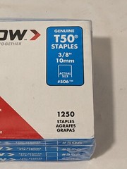 ARROW High Carbon Steel Heavy-Duty Staple: 3/8″ Leg Length 4 Packs #506